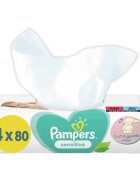Pampers Sensitive nedves törlőkendő gyerekeknek az érzékeny bőrre 4x80 db