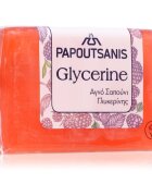 PAPOUTSANIS Glycerine Red Szilárd szappan testre 125 g