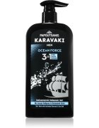 PAPOUTSANIS Karavaki Ocean Force tisztító gél 3 in 1 550 ml