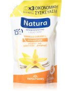 PAPOUTSANIS Natura Vanilla Caramel folyékony szappan utántöltő 750 ml