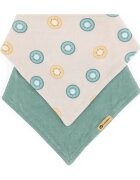 Petite&Mars Bandana Luke 3m+ előke Beige Kiwis&Misty Green 1 db