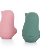 Petite&Mars Love Birds Fürdőjátékok 6 m+ Rose Green 2 db