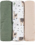 Petite&Mars Moussy mosható pelenkák Llama Vibes 68 x 68 cm 3 db