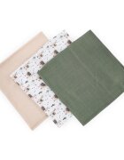 Petite&Mars Moussy mosható pelenkák Llama Vibes 68 x 68 cm 3 db