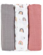 Petite&Mars Moussy mosható pelenkák Rose Rainbows 68 x 68 cm 3 db
