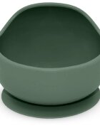 Petite&Mars Take&Match Silicone Bowl tálka tapadókoronggal Misty Green 6 m+ 360 ml