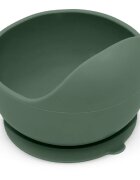 Petite&Mars Take&Match Silicone Bowl tálka tapadókoronggal Misty Green 6 m+ 360 ml