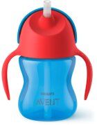 Philips Avent Bendy Straw SCF796/01 9m+ bögre rugalmas szívószállal Blue 200 ml