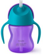Philips Avent Bendy Straw SCF796/02 9m+ bögre rugalmas szívószállal Purple 1 db