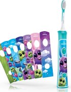 Philips Sonicare For Kids HX6322/04 szónikus elektromos gyermek fogkefék Bluetooth összeköttetéssel Aqua 1 db