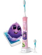 Philips Sonicare For Kids HX6352/42 szónikus elektromos gyermek fogkefék Bluetooth összeköttetéssel Pink 1 db
