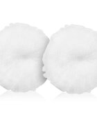 PMD Beauty Silverscrub Loofah Replacements Cserélhető fejek tisztító keféhez Teal 2 db