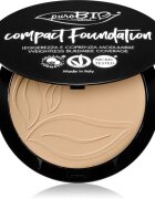 puroBIO Cosmetics Compact Foundation kompakt púderes alapozó SPF 10 árnyalat 02 9 g