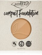 puroBIO Cosmetics Compact Foundation kompakt púderes alapozó utántöltő SPF 10 árnyalat 03 9 g