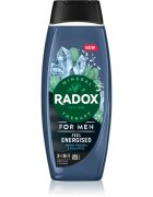 Radox Feel Energised fürdőgél férfiaknak 2 az 1-ben 450 ml