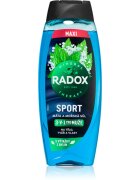 Radox Mineral Therapy fürdőgél férfiaknak maxi Mint & Sea Salt 450 ml