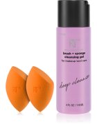 Real Techniques Brush Sponge + Cleasing Gel szett az arcra