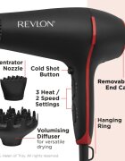 Revlon Beauty SmoothstayTM Coconut oil-infused Hair dryer hajszárító 1 db