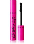 Revolution 5D Lash Whip Lift legyező hatású szempillaspirál a hosszú és dús pillákért árnyalat Black 12 ml
