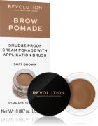 Revolution Brow Pomade szemöldök pomádé árnyalat Soft Brown 2.5 g