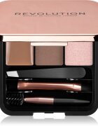 Revolution Brow Sculpt Kit szett a tökéletes szemöldökért árnyalat Brown 2.2 g
