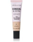 Revolution Conceal & Define mattító alapozó árnyalat F4C 23 ml
