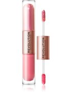 Revolution Double Up folyékony szemhéjfesték 2 az 1-ben árnyalat Blissful Pink 2x2.2 ml