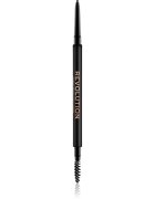 Revolution Precise Brow Pencil precíz szemöldökceruza kefével árnyalat Medium Brown 0.05 g