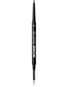 Revolution Relove Blade Brow szemöldök ceruza kefével árnyalat Dark Brown 01 g