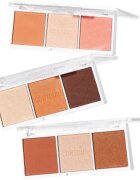 Revolution Relove Colour Play Contour Trio Palette Púderes highlight és kontúr paletta árnyalat Bronze Sugar 6 g