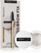 Revolution Relove Power Brow szemöldökzselé ecsettel árnyalat Clear 3 ml