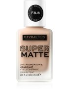 Revolution Relove Super Matte Foundation tartós matt alapozó árnyalat F8.5 24 ml