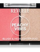 Revuele Blush & Highlighter Duo élénkítő arcpirosító árnyalat Peachy Vibes 8 g
