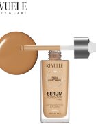 Revuele Serum Foundation [+HA] hidratáló alapozó egységesíti a bőrszín tónusait árnyalat Medium-Tan 30 ml