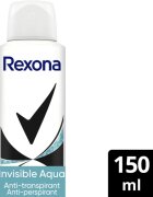 Rexona Invisible Aqua izzadásgátló spray a fehér és sárga foltok ellen 150 ml