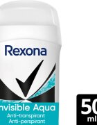 Rexona Invisible Aqua izzadásgátló stift a fehér és sárga foltok ellen 50 ml