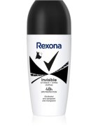 Rexona Invisible Black and White Roll-On golyós dezodor roll-on a fehér és sárga foltok ellen 50 ml