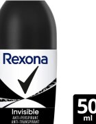 Rexona Invisible Black and White Roll-On golyós dezodor roll-on a fehér és sárga foltok ellen 50 ml