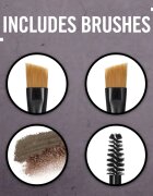 Rimmel Brow This Way paletta a szemöldök sminkeléséhez árnyalat 003 Dark Brown 13 g