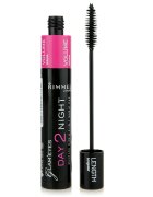 Rimmel Glam´ Eyes Day 2 Night hosszabbító és dúsító szempillaspirál 2 az 1-ben árnyalat 001 Black 9.5 ml
