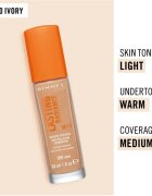 Rimmel Lasting Radiance élénkítő make-up SPF 25 árnyalat 100 Ivory 30 ml