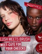 Rimmel Multi-Tasker Blush'N'brush pirosító stick ecsettel árnyalat 100 Cotton Candy 8 g