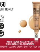 Rimmel Multi-Tasker Wake Me Up alapozó és korrektor az élénk bőrért árnyalat 60 Light Honey 20 ml