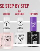 Rimmel Super Gel Step 1 lakk francia manikűrhöz árnyalat 091 English Rose 12 ml