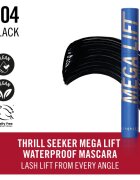 Rimmel Thrill Seeker Mega Lift vízálló tömegnövelő szempillaspirál árnyalat 004 Waterproof Black 10 ml