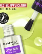 Rimmel Ultra Shine fedő lakk a körmökre a tökéletes védelemért és intenzív fényért 12 ml