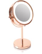 RIO Rose gold mirror kozmetikai tükör beépített LED világítással 1 db