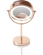 RIO Rose gold mirror kozmetikai tükör beépített LED világítással 1 db
