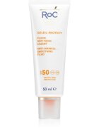 RoC Soleil Protect Anti Wrinkle Smoothing Fluid gyengéd védő folyadék a bőröregedés ellen SPF 50 50 ml
