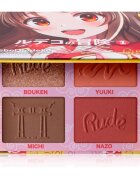 Rude Cosmetics Manga Face Palette multifunkciós arc paletta az arcra árnyalat Rebel Rudeko 11.2 g